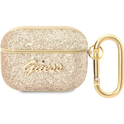 Guess Glitter Flakes Silicone Case Gold (Apple AirPods Pro)